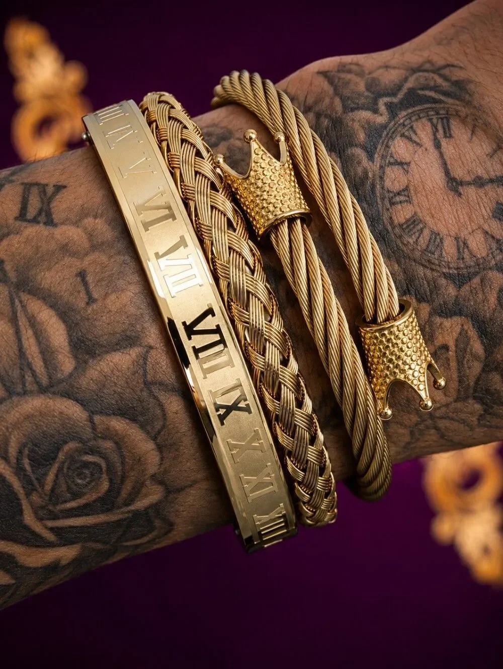 Royal Stainless Steel Bracelet Set